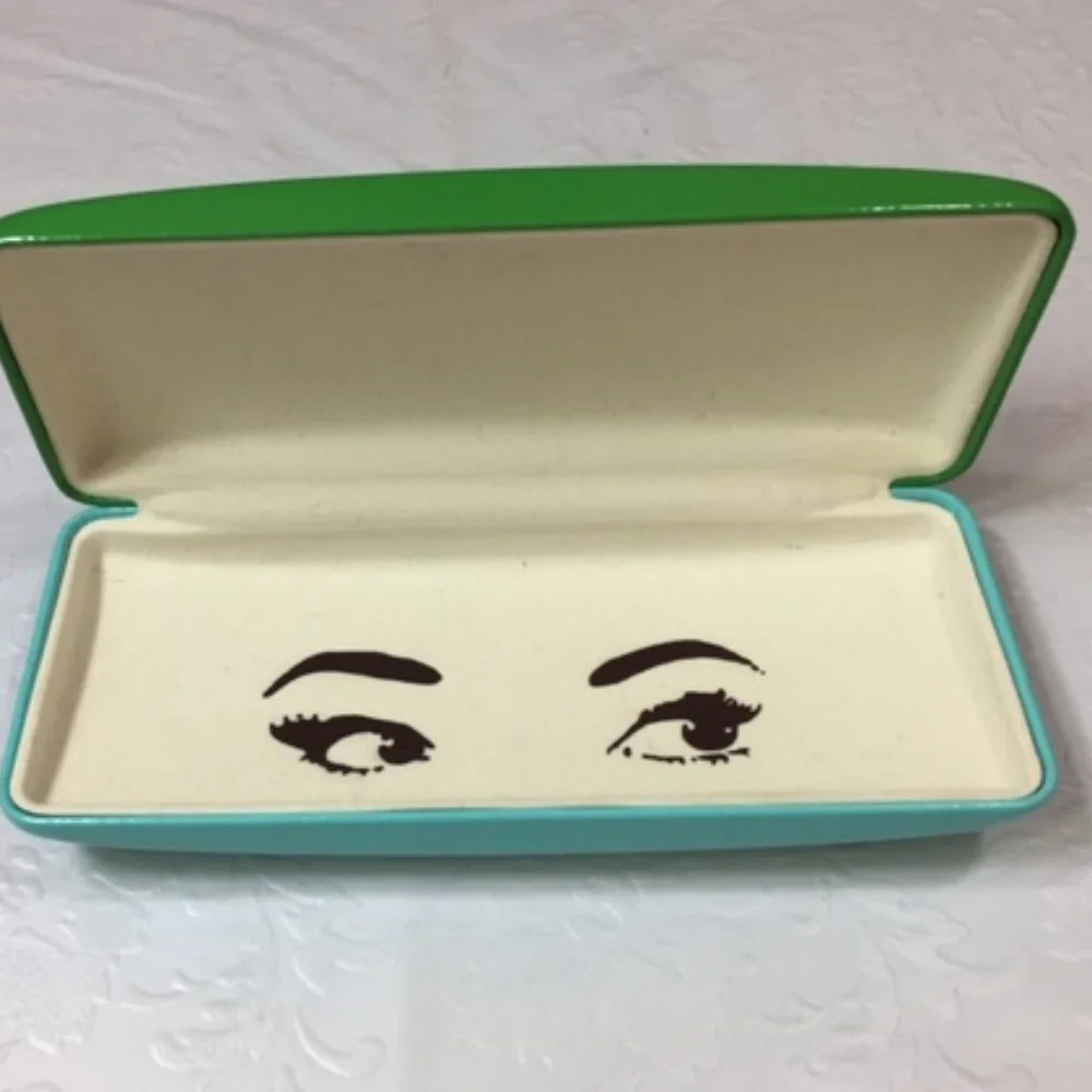 Kate Spade New York Eyeglasses Hard Clamshell Case - Green Preowned